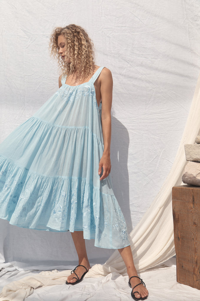 Dahlia Dress Blue – AllThatRemainsLove