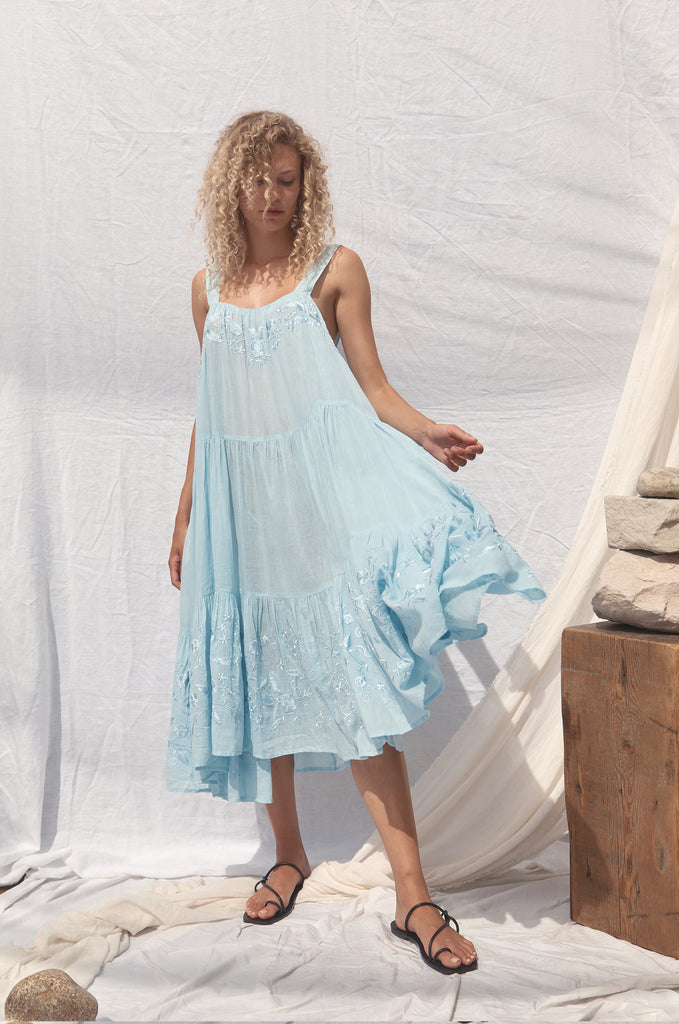 Dahlia Dress Blue – AllThatRemainsLove
