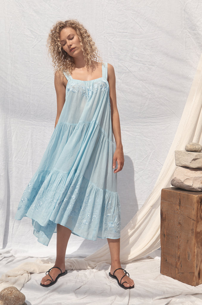 Dahlia Dress Blue – AllThatRemainsLove